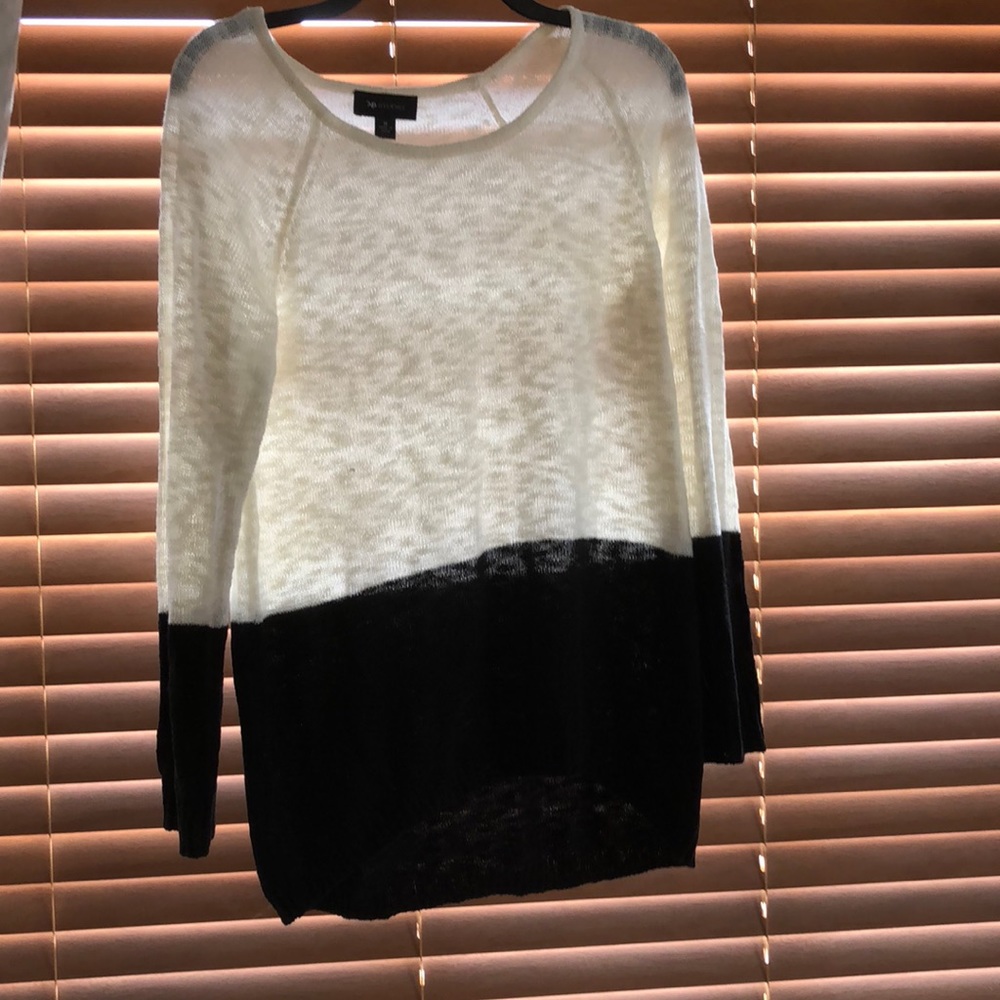 Black and white sweater